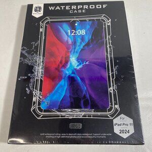 NEW- Protective Case for iPad Pro 11 2024 Waterproof Case 11 Inches Black